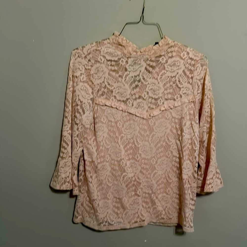 Pink lacy top only one once you